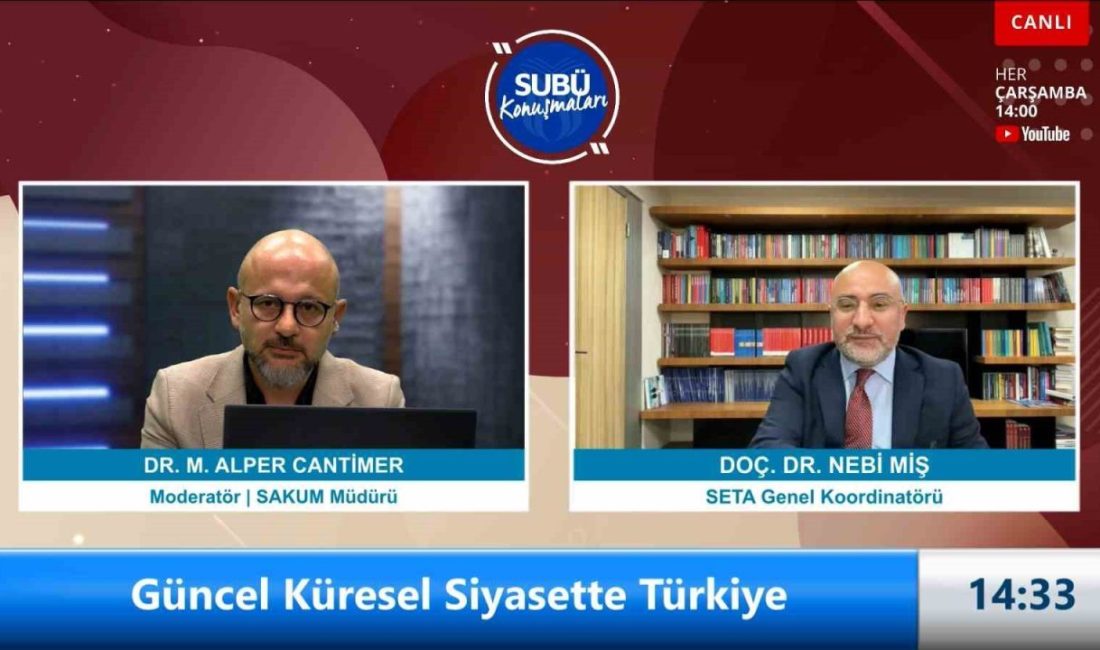 SUBÜ Konuşmaları’nda küresel siyasette Türkiye konuşuldu “Güncel Küresel Siyasette Türkiye” konulu söyleşiyle SUBÜ Konuşmaları’nın 106’ncı konuşmacısı