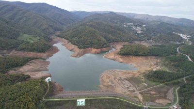 Yalova’nın içme suyu ihtiyacını karşılayan Gökçe Barajı’ndaki su seviyesi yüzde