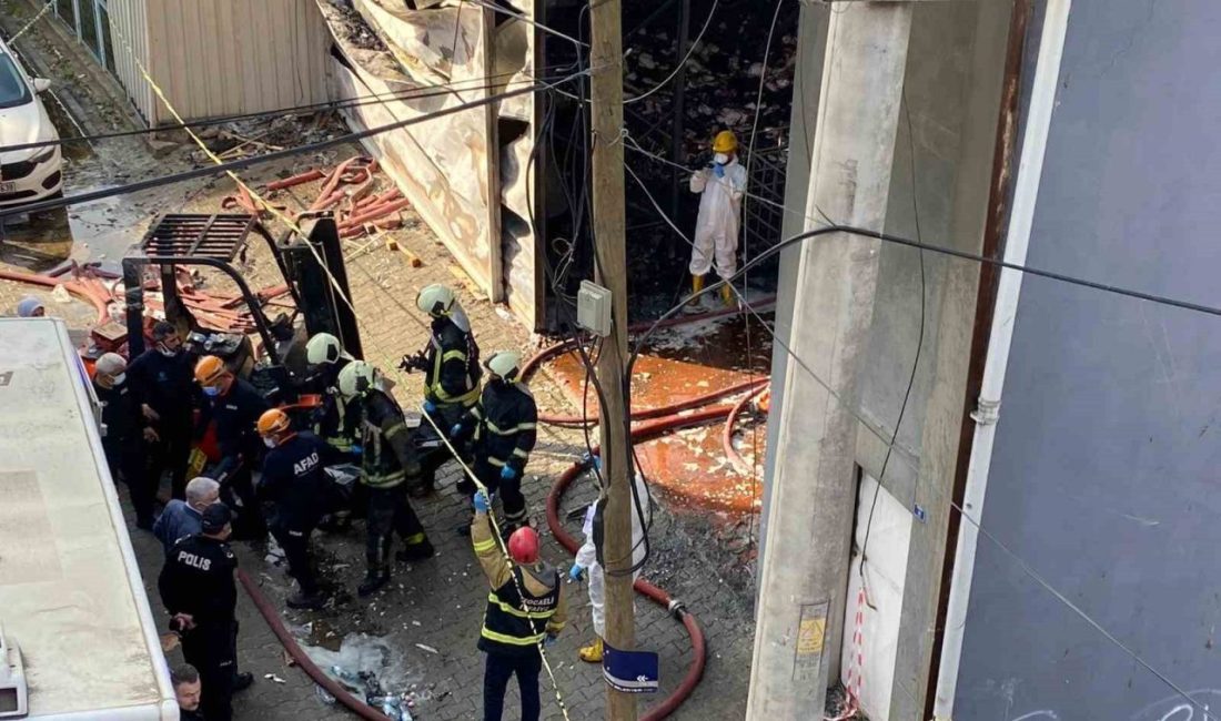 Yangında hayatını kaybeden 6 kişinin cansız bedeni morga kaldırıldı Kocaeli’nin Dilovası ilçesinde parfüm dolum tesisinde çıkan yangında hayatını kaybeden