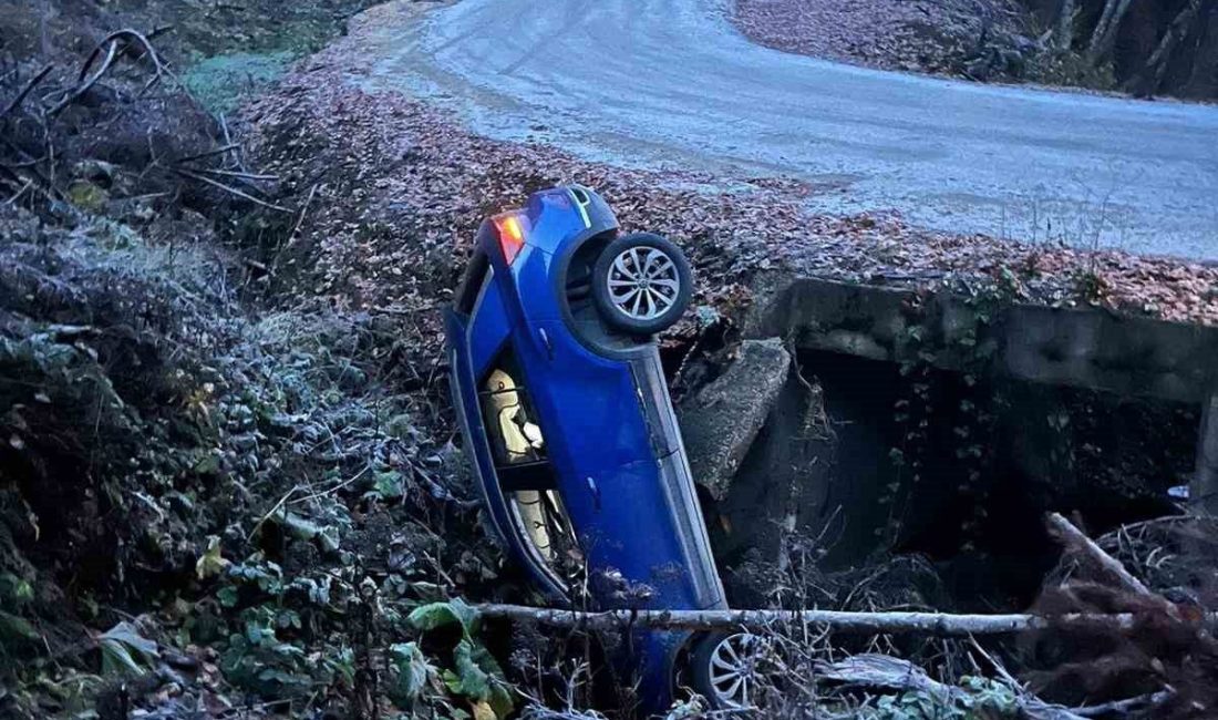Yedigöller yolunda ölümden döndüler Bolu’da Yedigöller Milli Parkı yolunda kontrolden çıkan otomobil şarampole devrildi.
