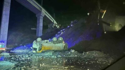 Bilecik’te Yüksek Hızlı Tren (YHT) şantiyesinde 15 metre yükseklikten devrilen