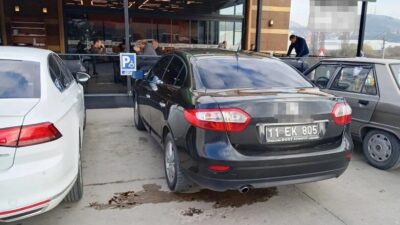 Bilecik’te 3 Aralık Dünya Engelliler Günü’nde engelli yerine park eden