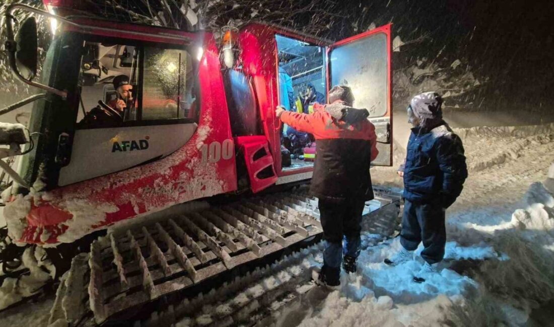 Kastamonu’nun Azdavay ilçesinde kemoterapi alması gereken ve kar sebebiyle köyde