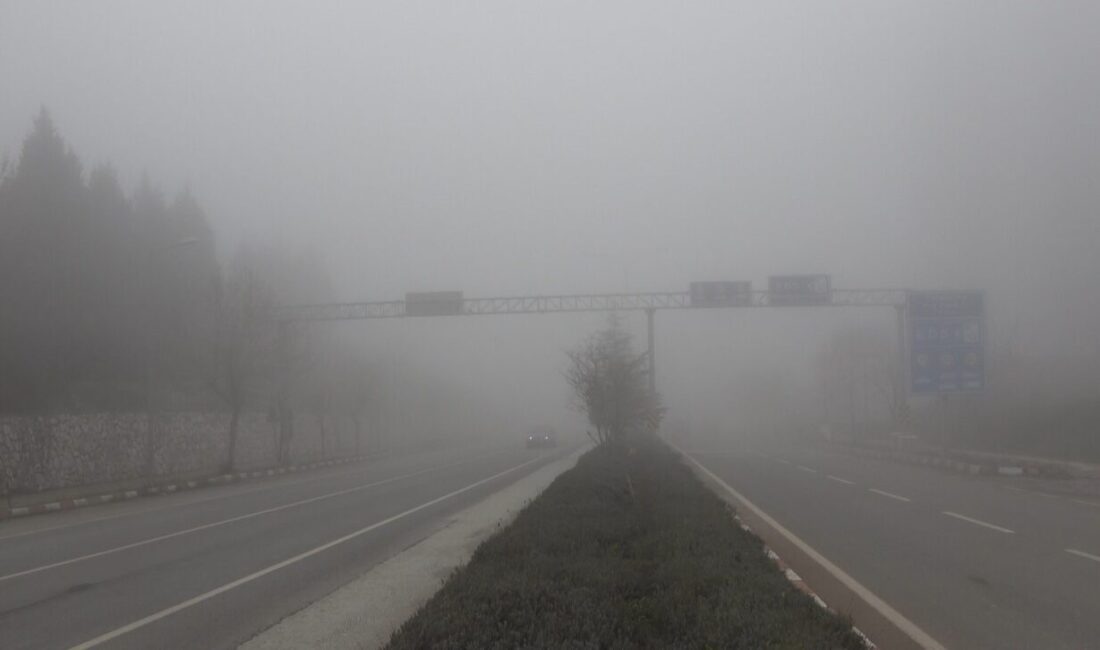 Bilecik’te sabahın ilk ışıkları ile birlikte etkisini gösteren sis günlük