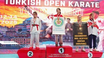 Bilecikli karateci, İstanbul’da düzenlenen Uluslararası Turkish Open Karate Şampiyonası’nda büyük
