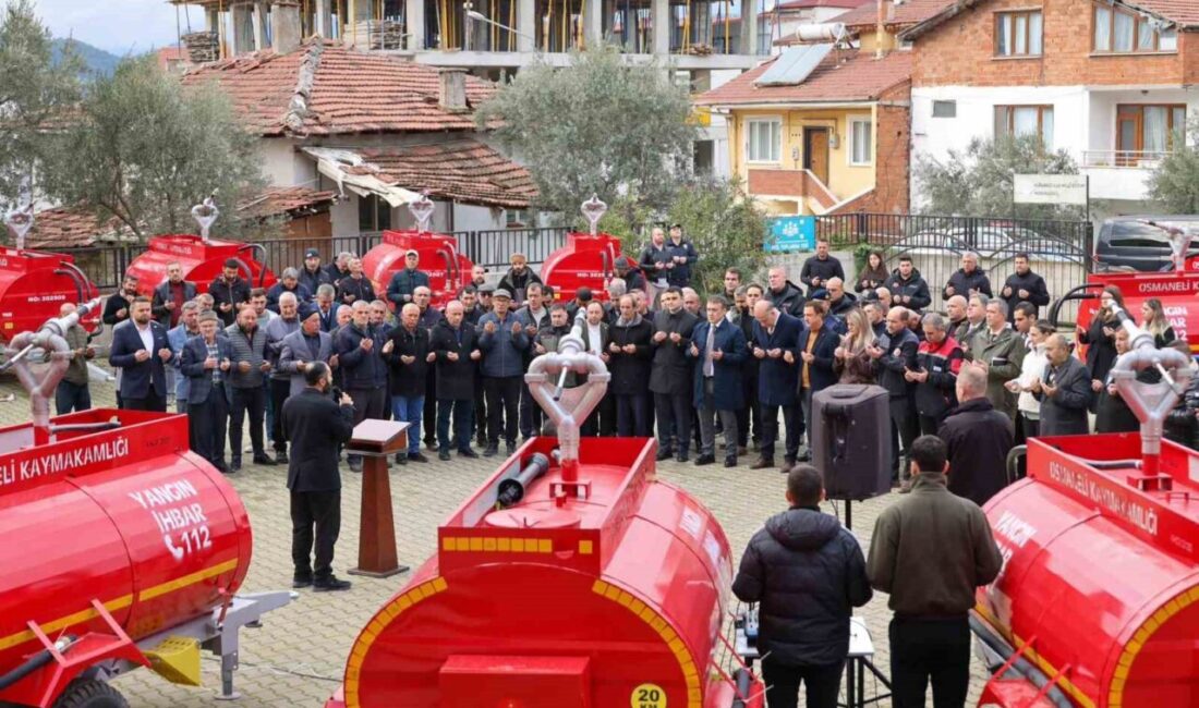 Bilecik’te yangınlara müdahale kapasitesini artırmak amacıyla temin edilen 20 adet