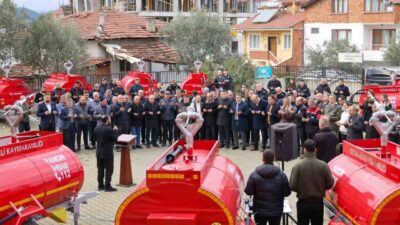 Bilecik’te yangınlara müdahale kapasitesini artırmak amacıyla temin edilen 20 adet
