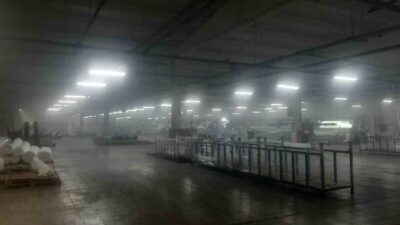 Bilecik’teki tekstil fabrikasında çıkan baca yangını sebebiyle dumandan etkilenen 3