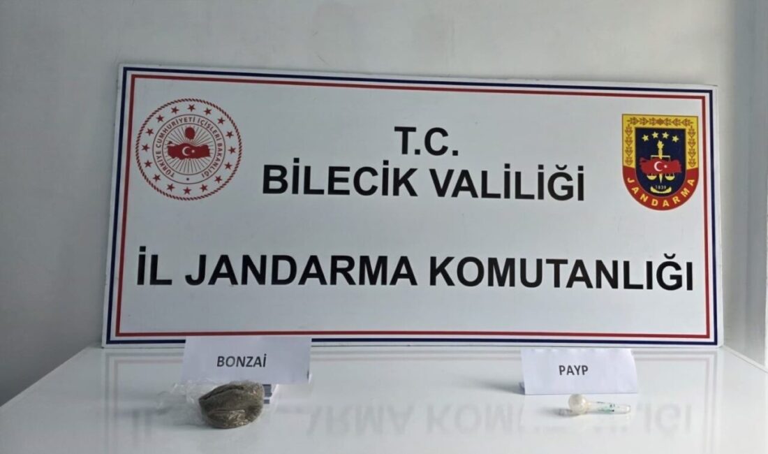 Bilecik’in Bozüyük ilçesinde jandarma ekiplerinin şüphe üzerine durdurduğu araçta yapılan