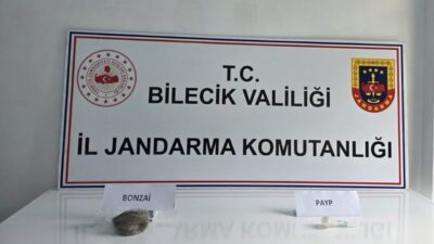 Bilecik’in Bozüyük ilçesinde jandarma ekiplerinin şüphe üzerine durdurduğu araçta yapılan