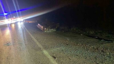 Bilecik’te kontrolden çıkan otomobil takla atarken, meydana gelen trafik kazasında