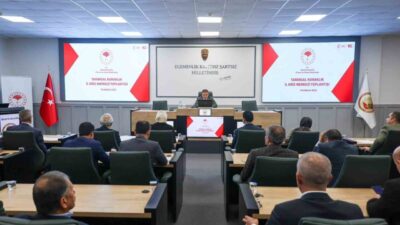 Bilecik Valisi Faik Oktay Sözer başkanlığında, Kuraklık Kriz Merkezi ve