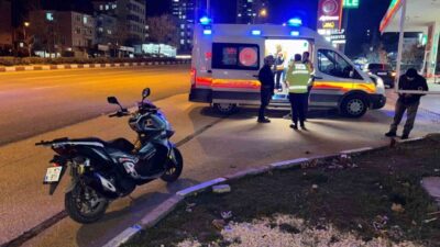 Bilecik’te motorlu bisiklet ile otomobilin çarpışması sonucu meydana gelen trafik