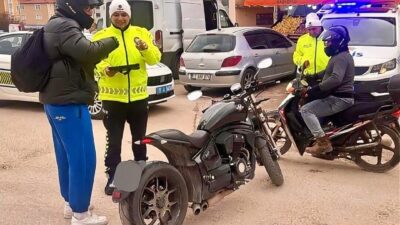 Bilecik’te motosiklet ve ATV sürücülerine yönelik güvenlik odaklı trafik deneti