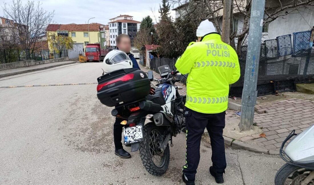 Bilecik kent merkezinde motosiklet ve ATV sürücülerine yönelik sıkı denetimler