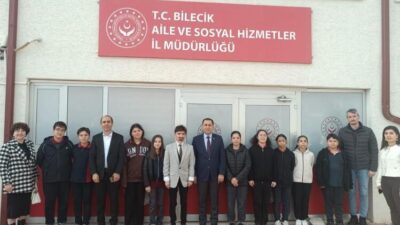 Bilecik’te öğrenciler sosyal hizmetleri yerinde inceleyerek farkındalık kazandı. Bilecik’te Şehit