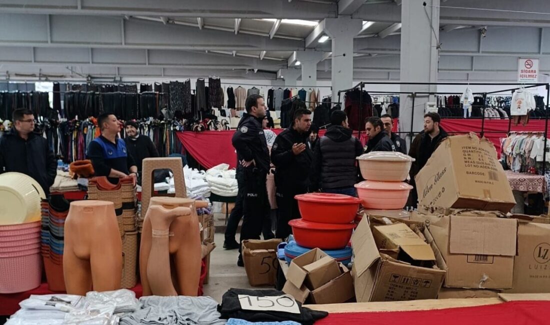 Bilecik’te kapalı pazar alanında zücaciye ürünleri satan 2 esnaf arasında