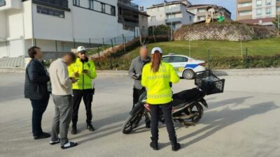 Bilecik’te trafik güvenliğini artırmak amacıyla motosiklet ve ATV kullanıcılarına yönelik