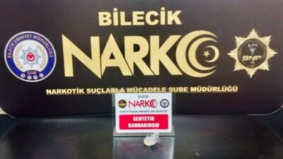Bilecik’te düzenlenen uyuşturucu operasyonunda 1 şahıs gözaltına alındı. Bilecik İl