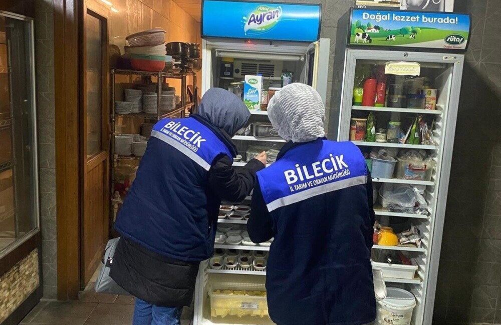 Bilecik’te İl Tarım Müdürlüğü tarafından yılbaşı öncesi gıda ürünlerine sıkı