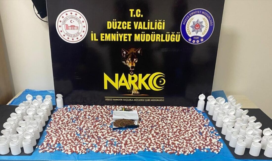 Düzce (İHA) – Düzce İl Emniyet Müdürlüğü Narkotik Suçlarla Mücadele