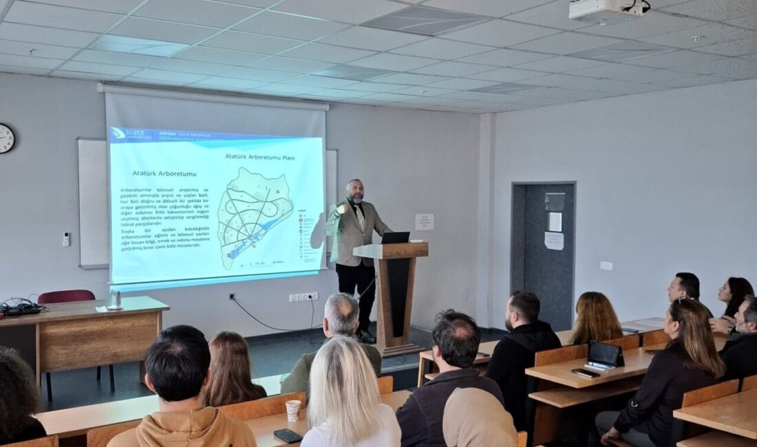 Bitki biyolojik çeşitliliğinin korunmasında botanik bahçelerinin önemi vurgulandı Düzce Üniversitesi Ziraat Fakültesi tarafından düzenlenen Ziraat Fakültesi Konferansları serisinin