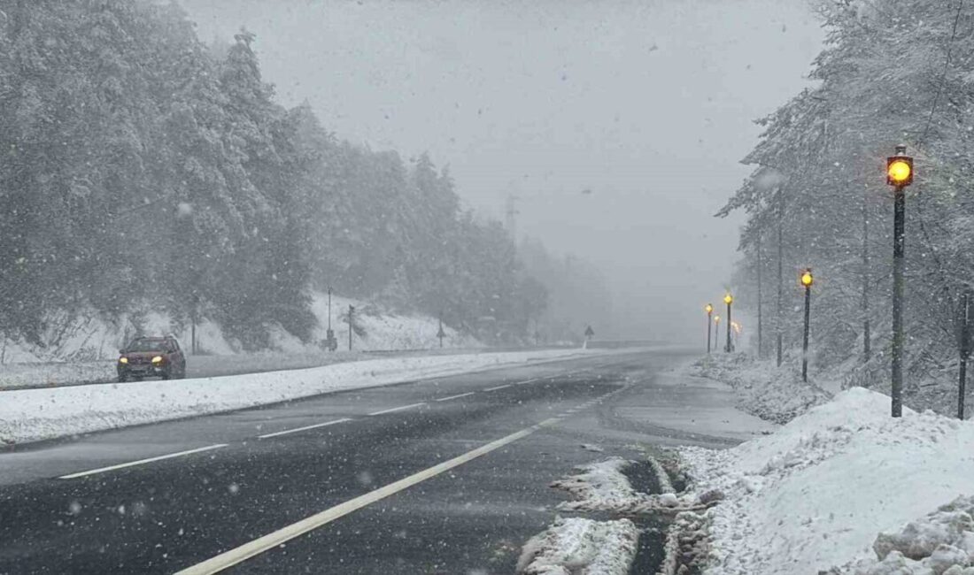 Türkiye’nin en önemli geçiş güzergahlarından D-100 kara yolunun Bolu Dağı