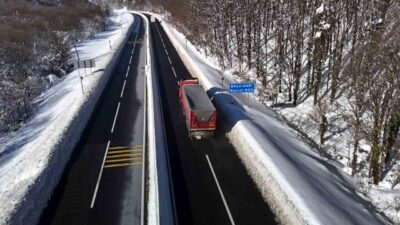 Bolu Dağı’nda 3 gündür aralıklarla etkili olan kar yağışının ardından