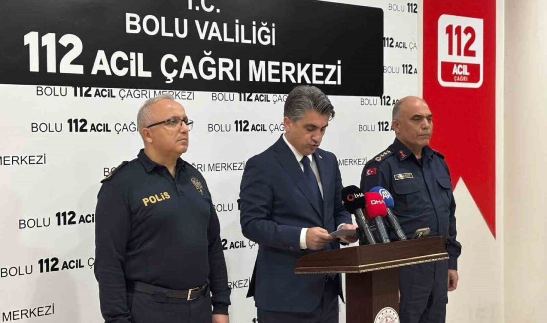 Bolu Valisi Abdulaziz Aydın, yeni yıl tedbirleri kapsamında 112 Acil