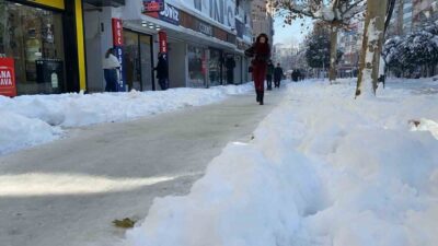 Bolu’da kar yağışının ardından hava sıcaklığı eksi 16 dereceye kadar