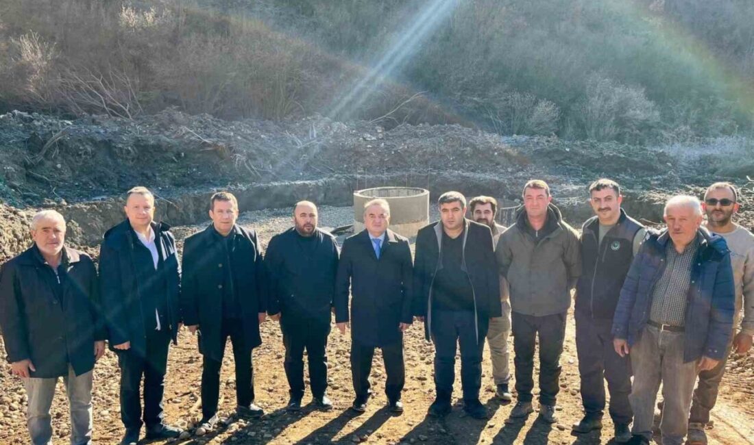 Bilecik’in Bozüyük ilçesine bağlı Darıdere Köyü’nde yürütülen altyapı çalışmaları ve