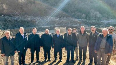 Bilecik’in Bozüyük ilçesine bağlı Darıdere Köyü’nde yürütülen altyapı çalışmaları ve