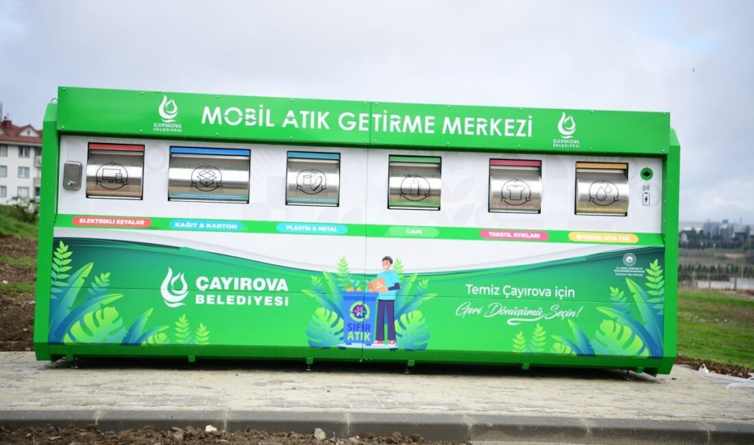 Çayırova’da yürütülen “Sıfır Atık” projesi kapsamında 4 yeni mobil atık