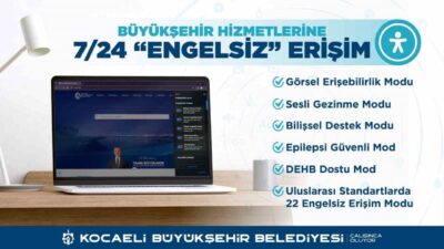Kocaeli Büyükşehir Belediyesi, kentte yaşayan engelli bireylerin ve yaşlıların belediyecilik