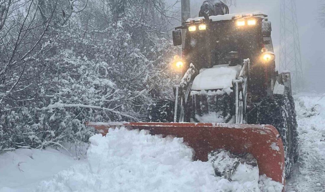 DÜZCE(İHA) – Düzce genelinde etkili olan kar yağışı nedeniyle il