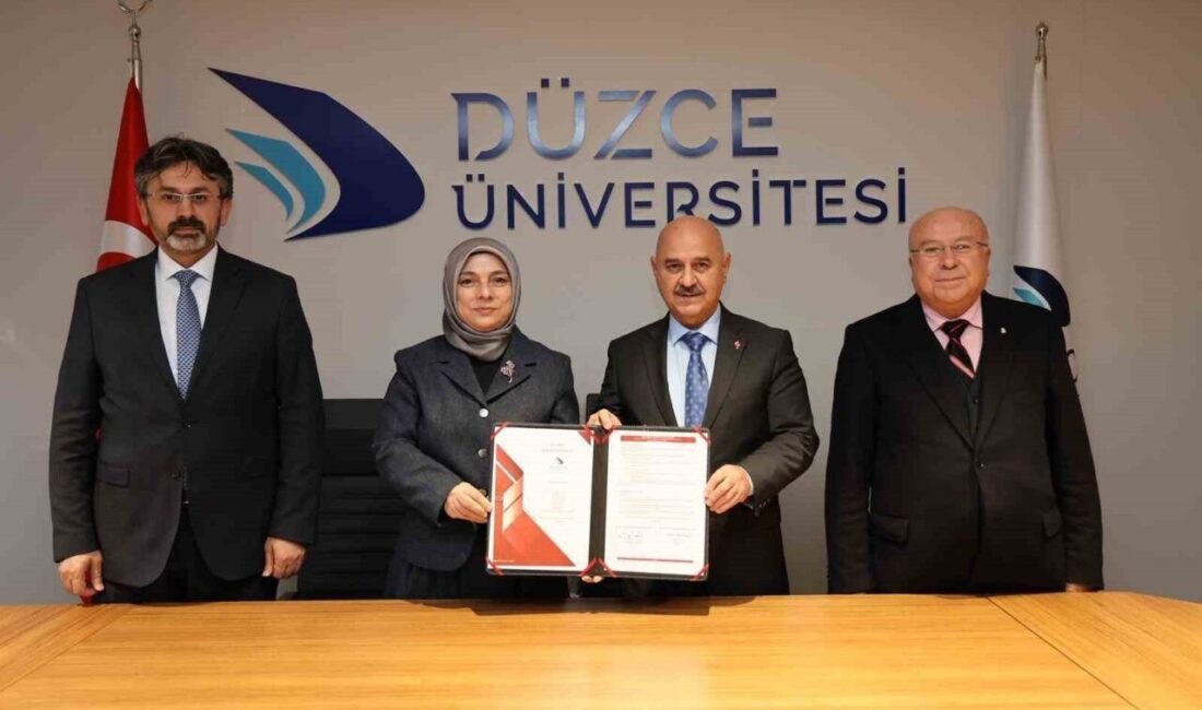Eğitimde işbirliği imzaları atıldı Düzce Üniversitesi ile Milli Eğitim Müdürlüğü arasında eğitimin niteliğini artırmak,