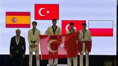Kosova’da düzenlenen Ümitler Avrupa Taekwondo Şampiyonası’nda Emir Perçin, Avrupa üçüncüsü