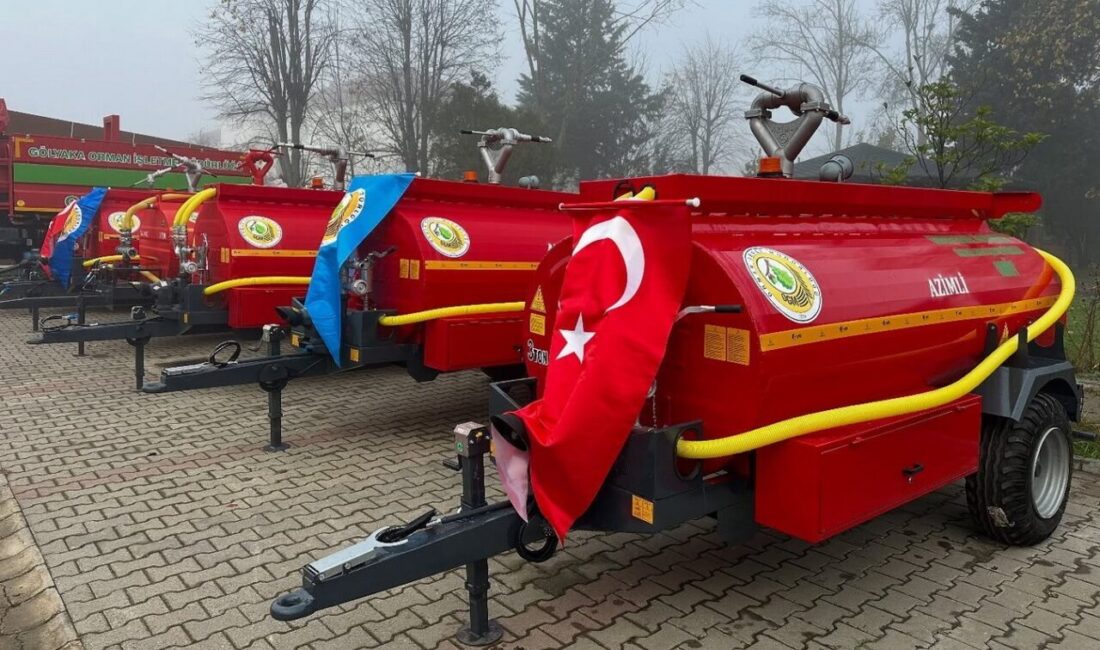 Gölyaka’da köylülere su tankeri Orman Genel Müdürlüğünce Düzce’nin Gölyaka ilçesinde kırsal alanlarda meydana gelebilecek