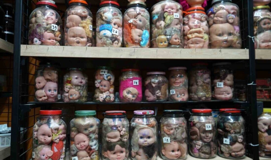 Görenleri ürküten sıra dışa koleksiyon Kocaeli’de antika dükkanı işleten Hamdi Dinibütünoğlu, yalnız yaşayan bir koleksiyonerden