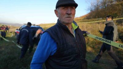 Kocaeli’nin İzmit ilçesinde kırsal alana düşen insansız hava aracı (İHA),