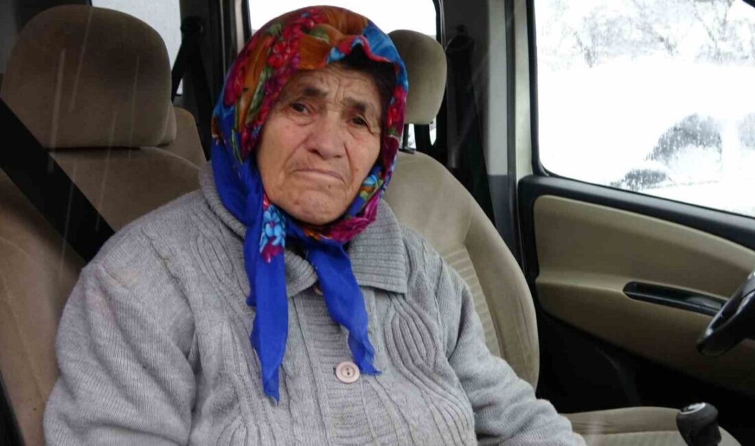 Kastamonu’da etkili olan yoğun kar yağışı sebebiyle yolu kapanan köydeki