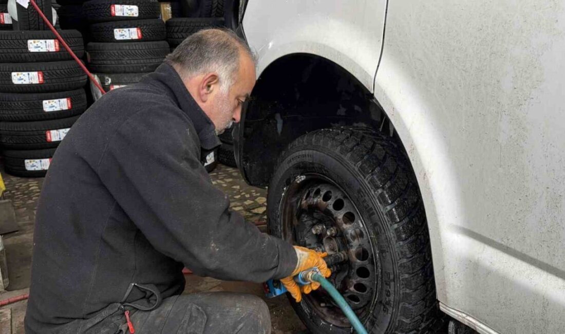 Düzce’de kış lastiği zorunluluğu 15 Kasım’da başlamasına rağmen değişim işlemini