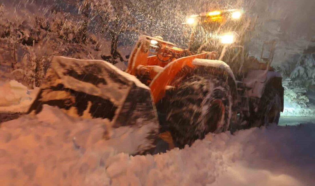 Kastamonu’da etkili olan kar yağışı sebebiyle 274 köy yolu ulaşıma