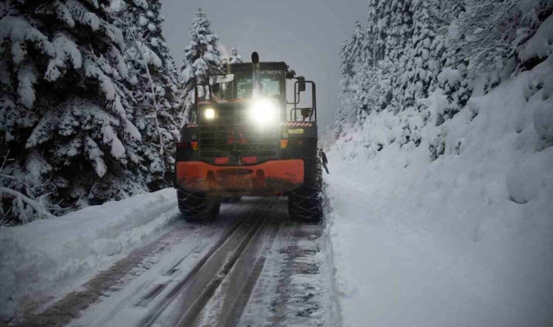 Kastamonu’da son günlerde etkili olan kar yağışı sebebiyle kapanan köy