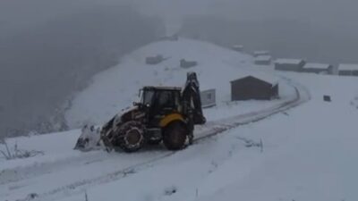 Kastamonu’nun yüksek kesimleri etkili olan kar yağışıyla beyaza büründü. Kastamonu’da