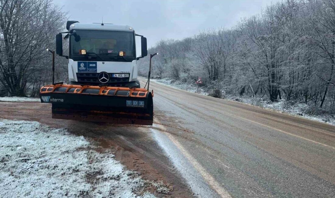 Kocaeli’nin yüksek kesimlerinde yoğun kar yağışı etkili olurken, yol açma