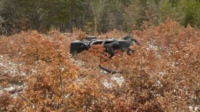 Bilecik’in Bozüyük ilçesinde iki otomobilin çarpışması sonucu meydana gelen trafik