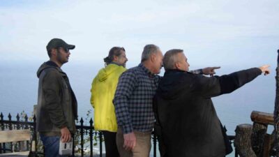 Kastamonu’nun İnebolu ilçesinde 550 rakımlı tepede köylüler tarafından yapılan seyir