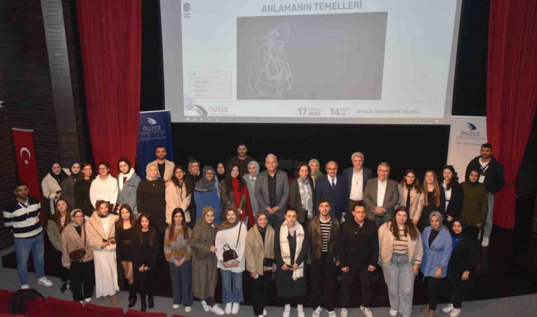 Mevlana’yı anlamanın temelleri konferansı gerçekleştirildi Düzce Üniversitesi Fen Edebiyat Fakültesi ile Sanat Tasarım ve Mimarlık