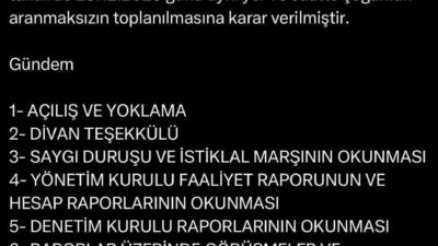 Sakaryaspor Başkanı Muhammet Kıratlı’nın istifasının ardından olağanüstü genel kurul toplantısı